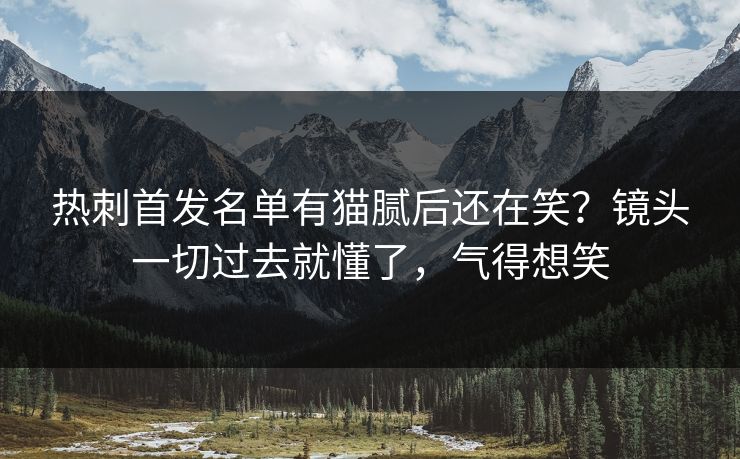 热刺首发名单有猫腻后还在笑？镜头一切过去就懂了，气得想笑